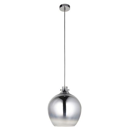 Endon 96442 - Hängeleuchte PANTHER 1xE27/10W/230V glänzendes Chrom/rauchig