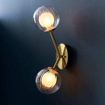 Endon 96691 - Wandleuchte NORTHWEST 2xG9/3W/230V goldfarben