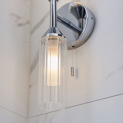 Endon 97172 - Badezimmer-Wandleuchte NATORI 2xG9/3W/230V IP44 glänzender Chrom