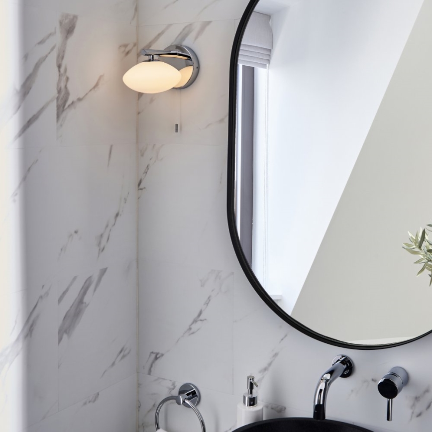 Endon 97181 - Badezimmer-Wandleuchte MOBIAS 1xG9/3W/230V IP44 glänzender Chrom