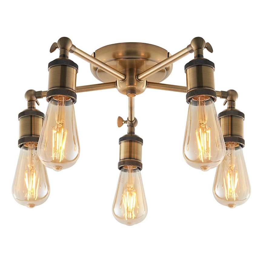 Endon 97244 - Spotleuchte HAL 5xE27/40W/230V Messing