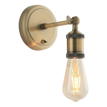 Endon 97245 - Wandspot HAL 1xE27/10W/230V Messing