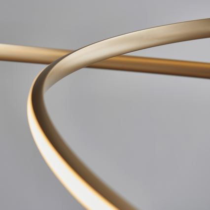 Endon 97639 - LED-dimmbare Pendelleuchte an Seil TWIRL LED/88W/230V 3000K goldfarben