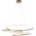 Endon 97645 - TWIRL dimmbare LED-Pendelleuchte an Stahlseil LED/131W/230V 3000K goldfarben