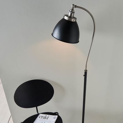 Endon 98753 - Stehleuchte FRANKLIN 1xE27/10W/230V mattchrom/anthrazit