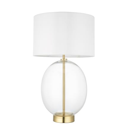 Endon 99292 - Dimmbare Tischlampe KELDA 1xE27/10W/230V creme/gold