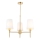 Endon 99456 - Pendelleuchte mit Stange 3xE14/6W/230V gold/weiß