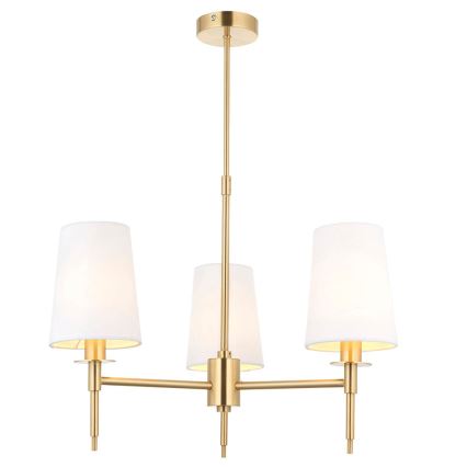 Endon 99456 - Pendelleuchte mit Stange 3xE14/6W/230V gold/weiß