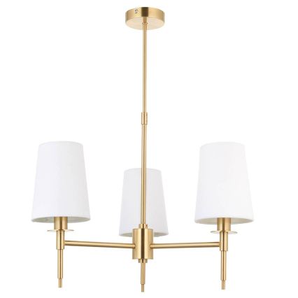 Endon 99456 - Pendelleuchte mit Stange 3xE14/6W/230V gold/weiß