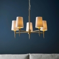 Endon 99458 - Kronleuchter mit Kette 5xE14/6W/230V gold/weiß