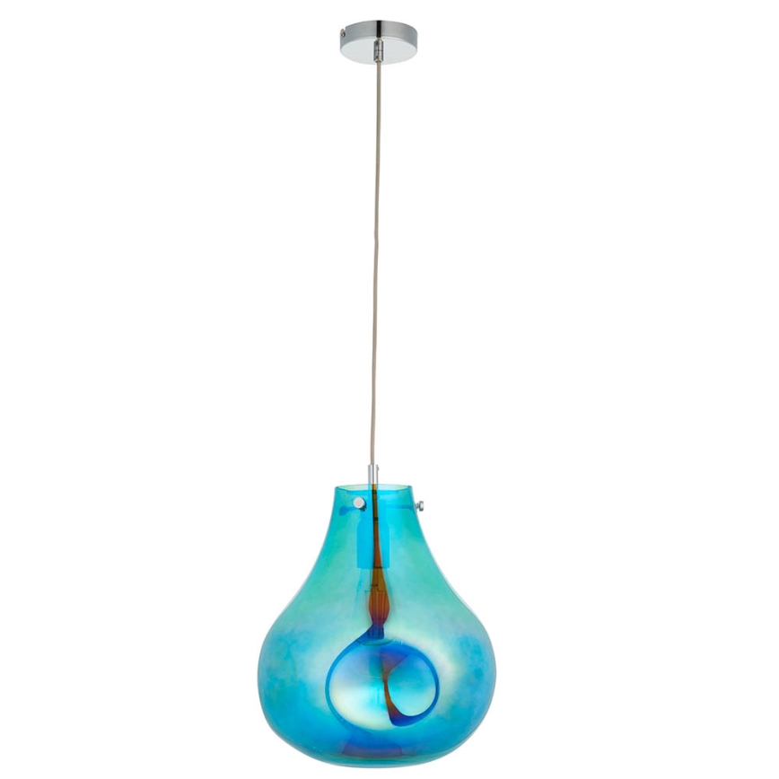Endon 99791 - Hängeleuchte EUROPA 1xE27/10W/230V blau