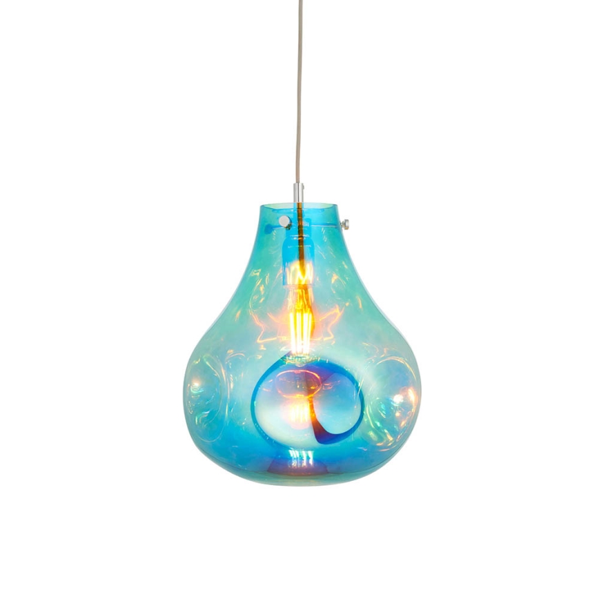 Endon 99791 - Hängeleuchte EUROPA 1xE27/10W/230V blau