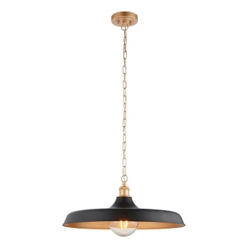 Endon 99998 - Kronleuchter mit Kette SABIAN 1xE27/10W/230V schwarz/gold