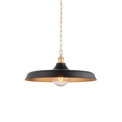 Endon 99998 - Kronleuchter mit Kette SABIAN 1xE27/10W/230V schwarz/gold