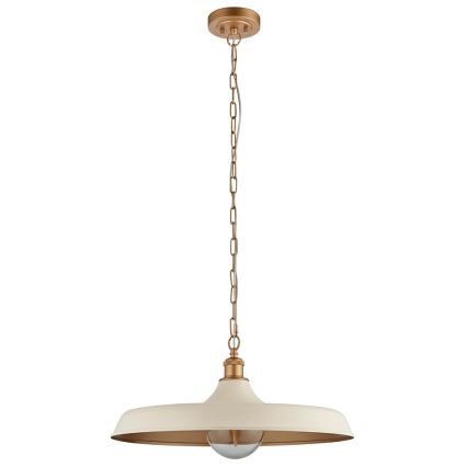 Endon 99999 - Kronleuchter an Kette SABIAN 1xE27/10W/230V creme/gold