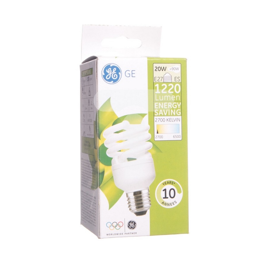 Energiesparlampe E27/20W/230V 2700K - GE Lighting