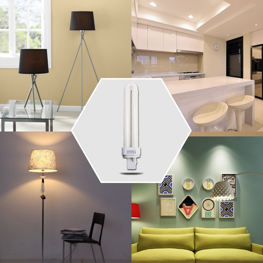 Energiesparlampe G24d-3/26W/230V 6500K
