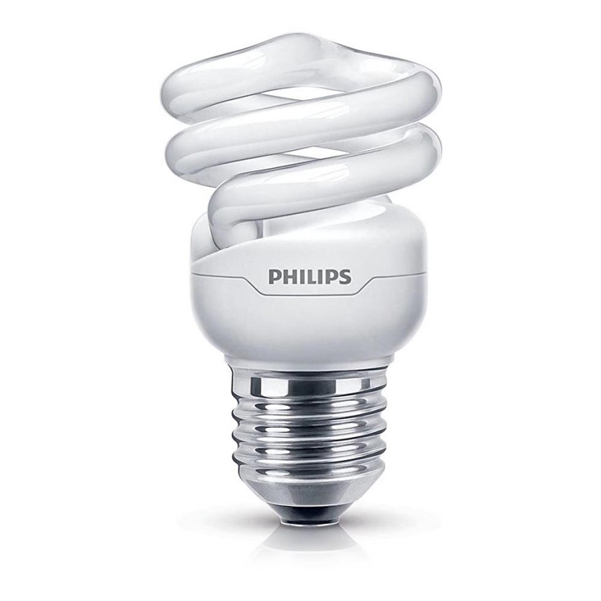 Energiesparlampe Philips E27/8W/230V 2700K