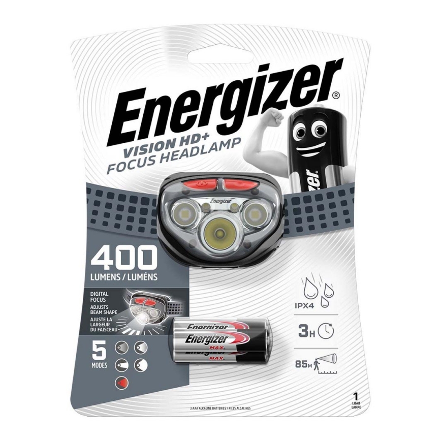 Energizer - LED-Stirnlampe mit rotem Licht LED/3xAAA IPX4