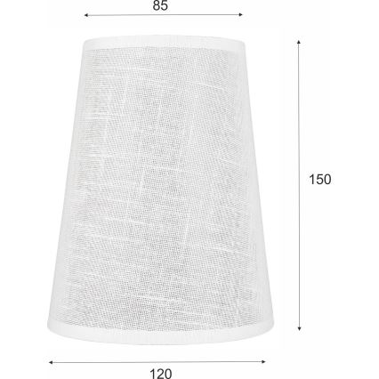 Ersatz-Lampenschirm ANTONIO E14 150x120 mm weiß