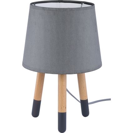 Ersatz-Lampenschirm für Tischlampe LAMA E27, Ø 15 cm, grau