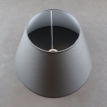 Ersatz-Lampenschirm für Tischlampen mit E27-Fassung, 24 x 40 cm, grau