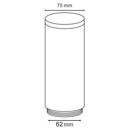 Ersatz-Lampenschirm für Außenleuchte OSLO, weiß/anthrazit