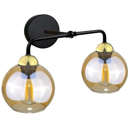 Ersatzglas für Wandleuchte AMBER - braun rauchig