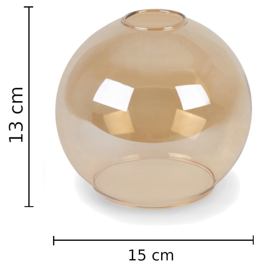 Ersatzglas für Wandleuchte AMBER - braun rauchig