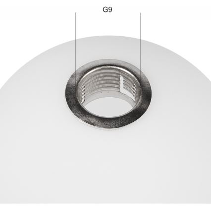 Ersatzglas für den Kronleuchter ASTRO G9 Ø 10 cm