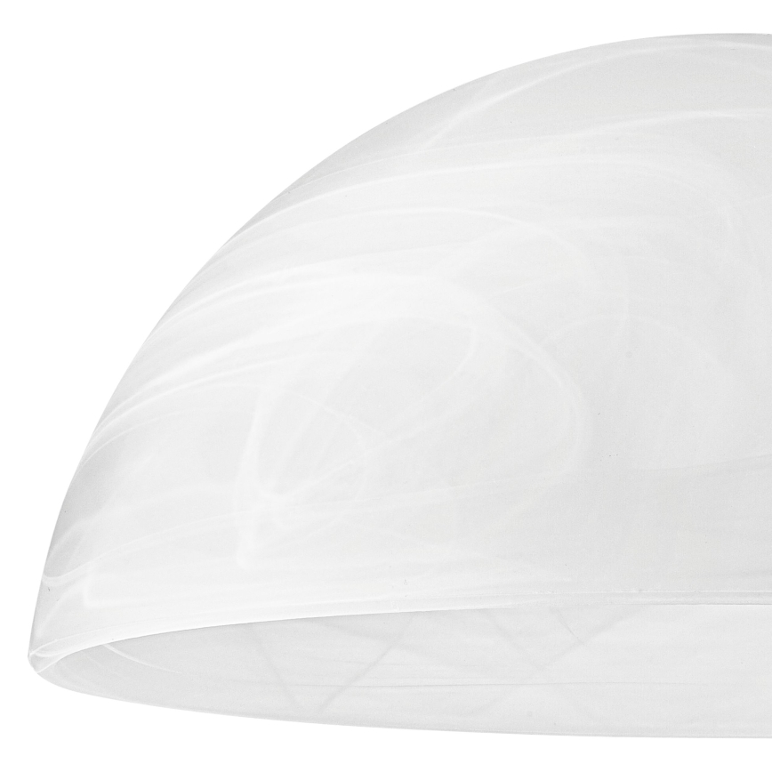 Ersatzglas für Hängeleuchte E27 130x300 mm weiß