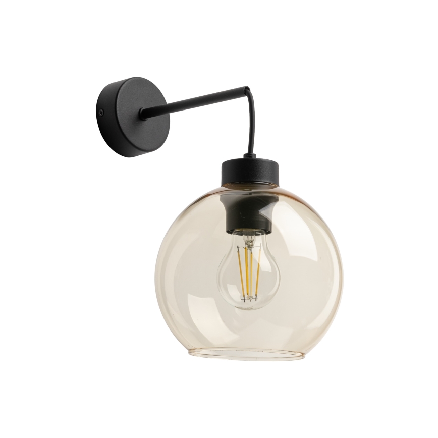 Ersatzglas für Wandleuchte und Kronleuchter CUBUS E27, Ø 18 cm, rauchiges Beige