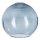 Ersatzglas für Kronleuchter KULA E27, Ø 18 cm, rauchblau