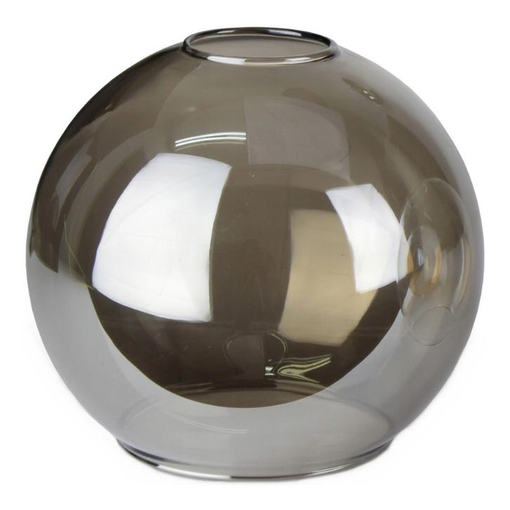 Ersatzglas für Kronleuchter LACRIMA SMOKY E27, Ø 15 cm, schwarz rauchfarben