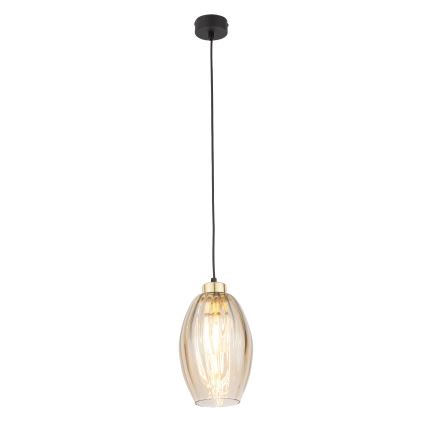 Ersatzglas für Kronleuchter SEBO E27, Ø 17 cm, rauchbeige