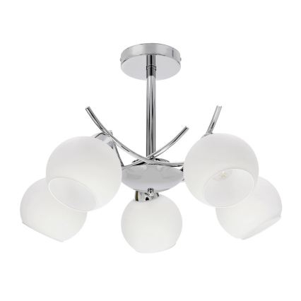 Ersatzglas für Kronleuchter und Wandleuchte AMOS E27, Durchmesser 13 cm, weiß