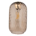 Ersatzglas für Kronleuchter und Wandleuchte PESCARA E27, Ø 14 cm, rauchbraun