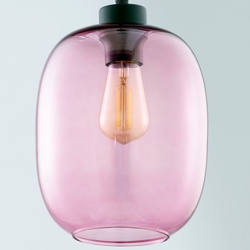 Ersatzglas für Leuchte ELIO E27, Ø 20 cm, rauchrosa