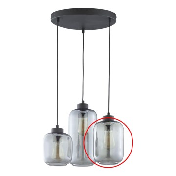 Ersatzglas für Leuchte GRAFIT E27, Ø 14, rauchgrau