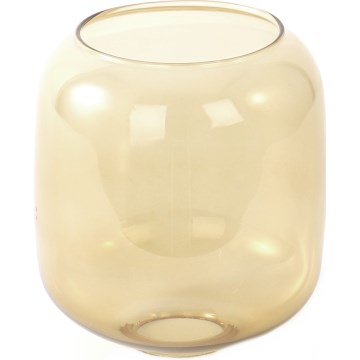 Ersatzglas für Leuchte mit E27-Fassung, Ø 14 cm, rauchbraun