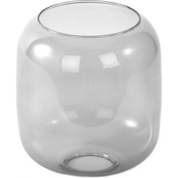 Ersatzglas für Leuchte mit E27-Fassung, Ø 14 cm, rauchgrau