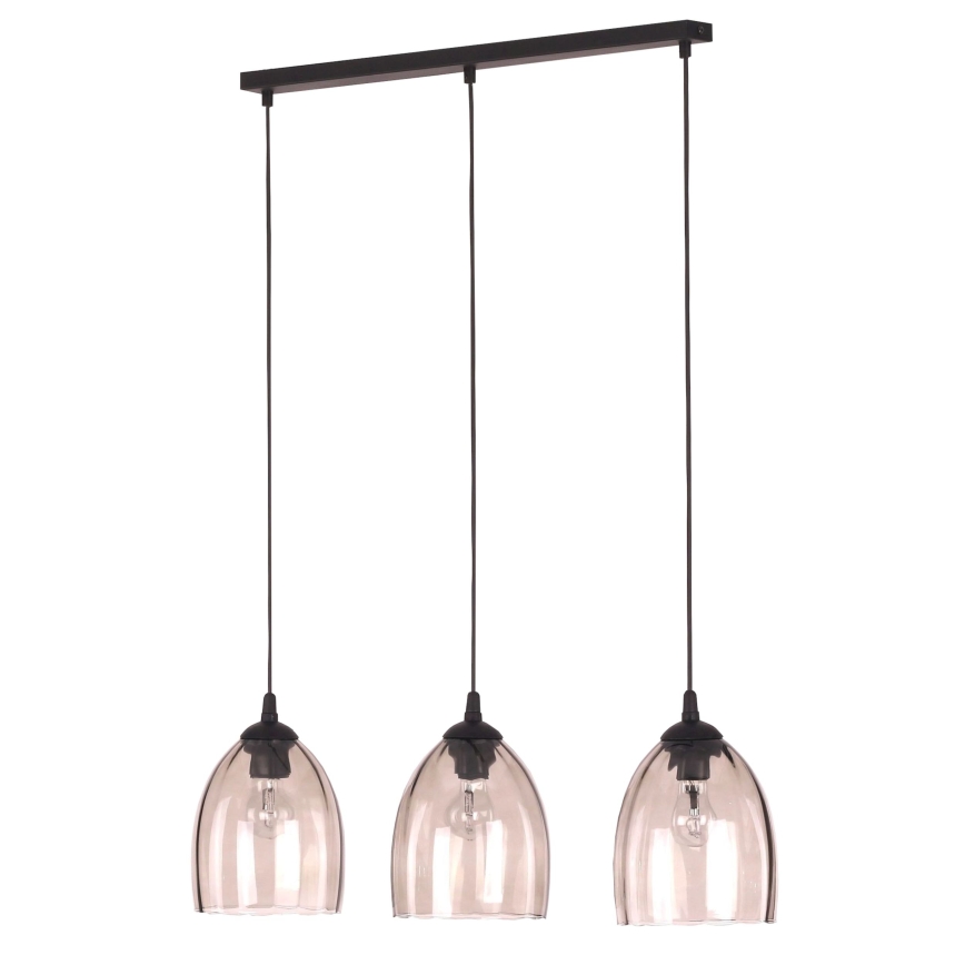 Ersatzglas für Leuchte mit E27-Fassung, Ø 17 cm, rauchbeige