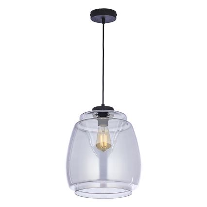 Ersatzglas für Leuchte PILAR E27, Ø 26 cm, rauchgrau