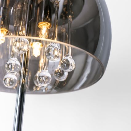 Ersatzglas für Tischlampe G9, Ø 28 cm, rauchgrau