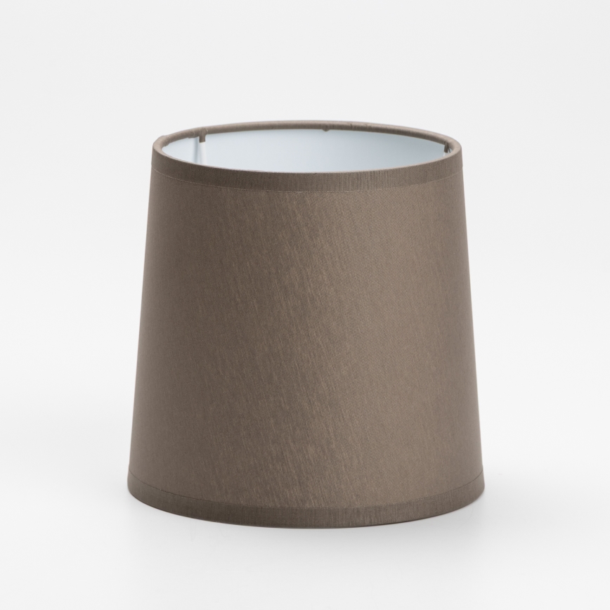 Ersatzlampenschirm für Tischleuchte STOZEK E27 16x16 cm braun