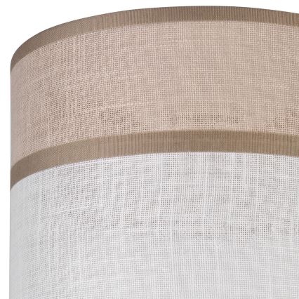 Ersatzschirm für Kronleuchter, Tischlampe und Wandleuchte ANDREA E27, Ø 16 cm, beige/grau
