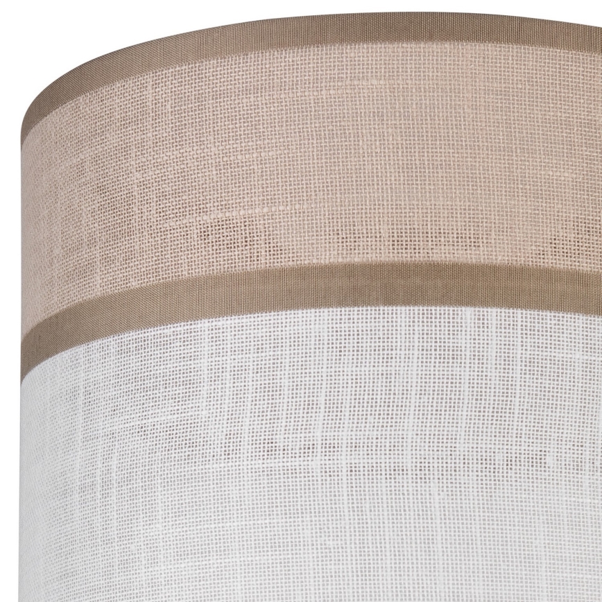 Ersatzschirm für Kronleuchter, Tischlampe und Wandleuchte ANDREA E27, Ø 16 cm, beige/grau