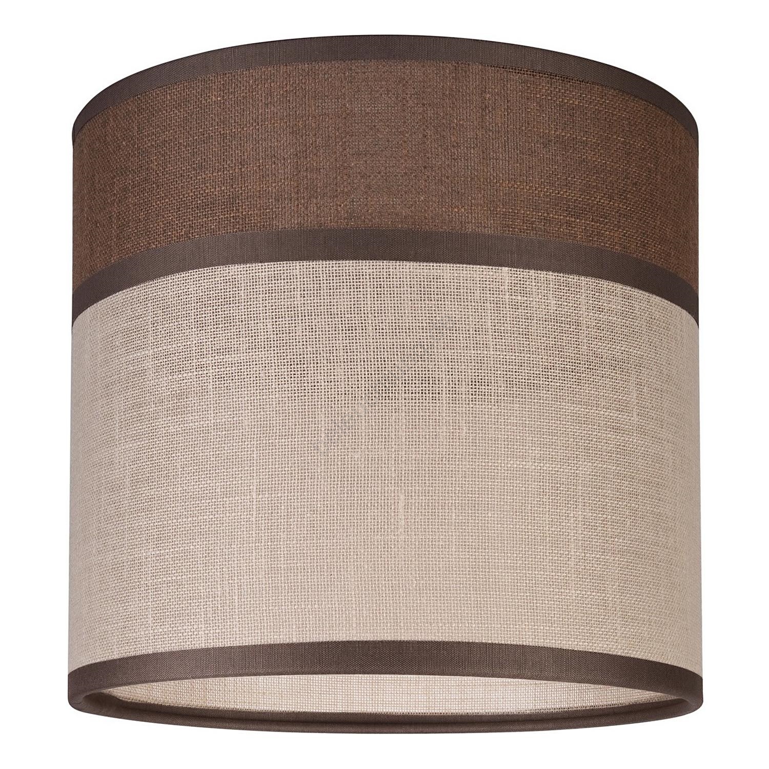 Ersatzschirm ANDREA E27 Ø16 cm Braun/Beige