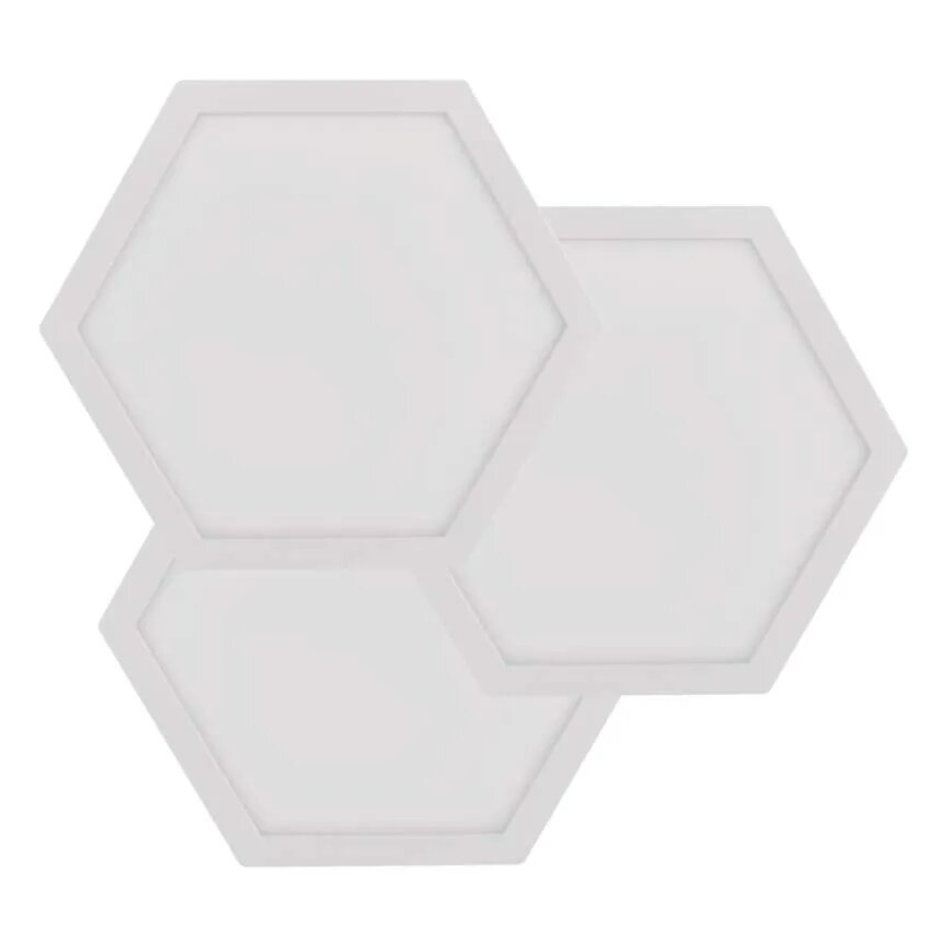 3er-Set dimmbares LED RGBIC+CCT-Panel - LED-Erweiterung/1,8W/230V Wi-Fi Tuya