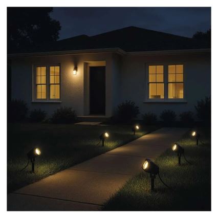 LED RGBIC Dimmbare Outdoor-Leuchte GoSmart - Verlängerungs- LED/1,5W/230V 3000-6500K IP65 Wi-Fi Tuya